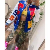 Varsity Baseball Letterman Jacket Winter Clothes Women 2022 Cyber Y2K Streetwear Clothing Racing Bomber Jackets Autumn Coat