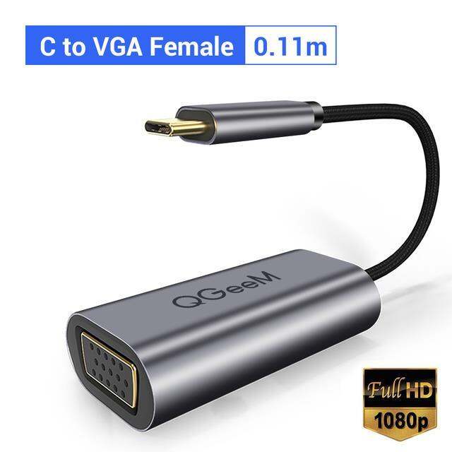 qgeem-usb-3-1ชนิด-c-ไปยังอะแดปเตอร์-usb-สายเคเบิล-vga-usb-สายแปลง-c-เป็น-vga-สำหรับ-macbook-pro-xiaomi-แล็ปท็อป-huawei-mate-30-p30-samsung-s20