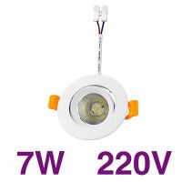 【☸2023 New☸】 YISFF SHOP Ac220v แอลอีดีปรับมุมได้แบบไฟดาวน์ไลท์ Led 20W 18W 15W 12W 9W 9W 7W 3W โคมไฟติดเพดานห้องนอนสปอตไลท์ไฟ Led ในครัว (สีขาวนวล)