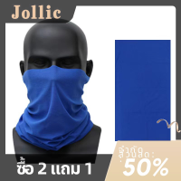 Jollic ผ้าโพกศีรษะกีฬาปั่นจักรยานและวิ่งกลางแจ้งผ้าไอซ์ซิลค์ผ้าคลุมหัวกีฬา