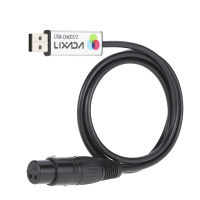 Lixada USB to DMX Interface Adapter LED DMX512 Computer PC Stage Lighting Controller Dimmer USB Light