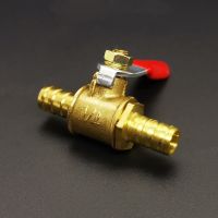 6mm 8mm 10mm 12mm 14mm Hose Barb Brass Equal Two Way Shut Off Ball Valve Pipe Fitting Coupler Connector Adapter Valves