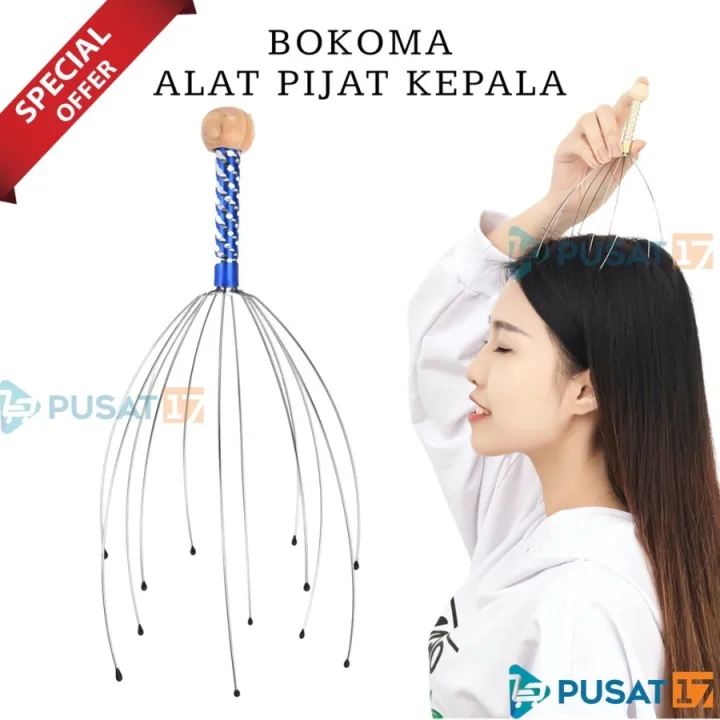 Alat Pijat Kepala Bokoma Stainless Gurita Terapi Pijat Refleksi Kepala Lazada Indonesia 1011