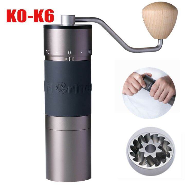 Kingrinder K0K6 Manual Coffee Grinder Adjustable Grind Settings Coffee Bean Grinder 38Mm/48Mm