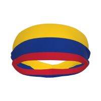 【YF】 Flag Of Colombia Elastic Hair Band Yoga Headband Makeup Hoop Headwrap