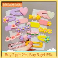 SHIWEIWU2558285 8Pcs สีลูกอมสี คลิปผมรัก คลิปหน้าม้าแบบหนีบ น่ารักน่ารักๆ อุปกรณ์เสริมผม ของใหม่ หวานหวานแหววว คลิปด้านข้าง สาวๆ