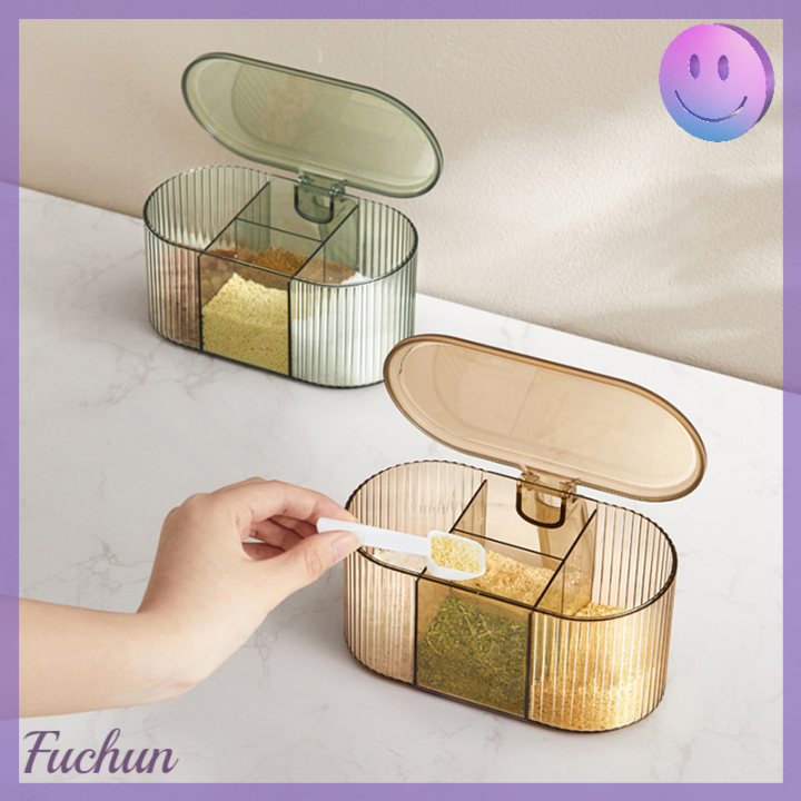 fuchun-กล่องเครื่องปรุงในครัวเกลือและผงชูรสบรรจุในครัวเรือน