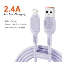 Toocki Usb A-L สายสำหรับ Iphone 14 13 12 8สำหรับโทรศัพท์ Iphone Max สายชาร์จสาย Pro X 11 Xs 7 Data Xr Fast