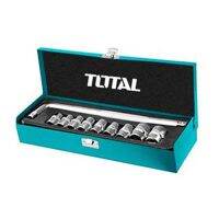 Total ชุดประแจบ๊อกซ์ ด้ามตัวแอล 10 ตัวชุด (10 - 24 มม.) รุ่น THTL121101 ( Socket Set ) ชุดบ๊อกซ์ ชุดบล็อค