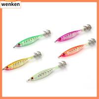 WENKEN 2pcs ตะกั่ว Sinker เหยื่อกุ้งไม้ อุปกรณ์จับยึด อุปกรณ์ตกปลาแท็กเกิล เหยื่อตกปลาเหยื่อตกปลา 2023 ตะขอระเบิดได้ ตะขอรูปปลาหมึก เหมือนจริงเหมือนจริง