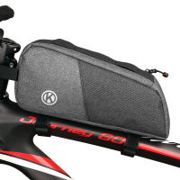 จักรยานกระเป๋ากรอบด้านหน้าท่อบนกระเป๋าความจุขนาดใหญ่กันน้ำ MTB จักรยานสามเหลี่ยมกระเป๋าศัพท์กรณีคานแพ็คอุปกรณ์ขี่จักรยาน