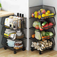 Rolling shelf ชั้นตะแกรงใส่ของมีล้อ 33x42x80cm ST201015-27