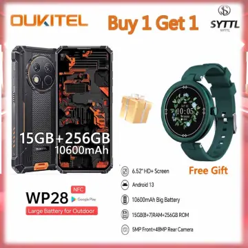 OUKITEL WP28 Rugged Smartphone 2023-15GB + 256GB, 10600mAh Battery
