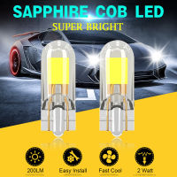 2Pcs ใหม่ล่าสุด T10 หลอดไฟ LED W5W Sapphire COB ไดรฟ์ฟรี LED WEDGE หลอดไฟอ่านหลอดไฟ Super Bright 12V รถหลอดไฟ 6000K-gcbfxbfgfznfxnn