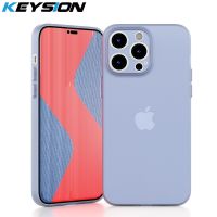 KEYSION อัลตร้าบาง Matte TPU Case สำหรับ iPhone 14 Pro Max 14 Max ใสซิลิโคนอ่อนนุ่มปกโทรศัพท์สำหรับ iPhone SE 2022