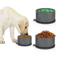 travel bowl Fold bowl non-slip Canvas bag Outdoor portable dog bowl Food