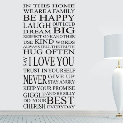 Be Happy Laugh Out Loud Long Sentence Text Wall Decals Motivation Wall Sticker Removable Art Home Decor Living Room Decoration