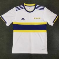 2022 2023 ล่าสุด เสื้อกีฬาแขนสั้น ลายทีมชาติฟุตบอล Boca away jersey 22-23 S-XXL ชุดเยือน AAA