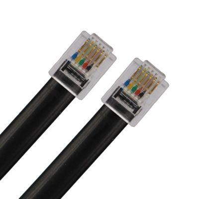 Flat Telephony RJ12 6P6C to RJ12 6P6C Dec Cable for Connecting Celestron Advanced GT Dec port Wires  Leads Adapters