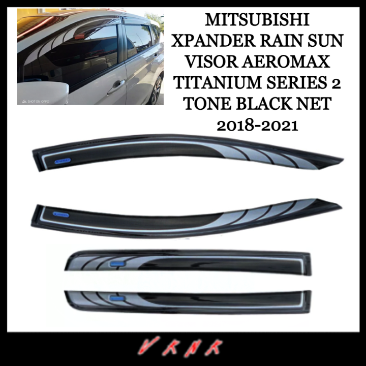 Mitsubishi Xpander 20182021 Rain Sun Visor AeroMax Titanium Series 2