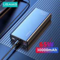 USAMS 30000mAh Power Bank 65W PD Fast Charging Powerbank Portable External Battery Phone Charger For iPhone iPad Xiaomi Huawei ( HOT SELL) TOMY Center 2