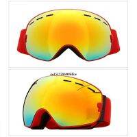 UV400 Ski Goggles Double-Layers REVO Anti-Fog OTG Ski Windproof Sunglasses Protection Glasses Snowmobile Goggles for Women Men