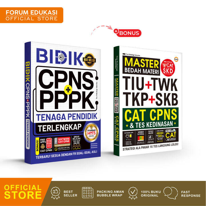 PAKET BUKU CPNS TENAGA PENDIDIK BIDIK CPNS PPPK TENAGA PENDIDIK 2024 ...