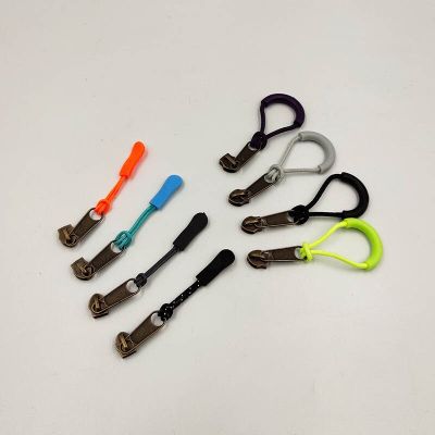 5 Pcs Zipper Pull Fixer Zip Cord End Fit Rope Tag Broken Travel Bag Clip Buckle Outdoor Tool Sewing Clothes Backpack Accessories Door Hardware Locks F