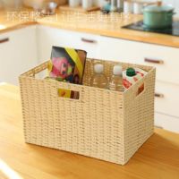 Bakul Rotan Bakul Raga Bakul Baju Rotan Rattan Tray Bakul Rotan Murah Untuk Rak container Bedroom Kitchen Wooden Basket Organizers Nordic Storage Rattan Basket Storage Box Basket Pasu Basket Living Room Bakul Rotan