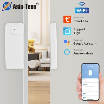 【LZ】☼❇❁  Tuya Smart 2.4G WiFi Door Sensor Alarm System for Gate / Window Status Magnetic Open Closed Detector Support Alexa Google Home