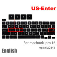 สำหรับ Macbook Pro 16แผ่นครอบแป้นพิมพ์ฟิล์มป้องกันแล็ปท็อป Pro16นิ้วซิลิโคน A2141แผ่นครอบแป้นพิมพ์จอแสดงผลฝรั่งเศสสเปนรัสเซีย