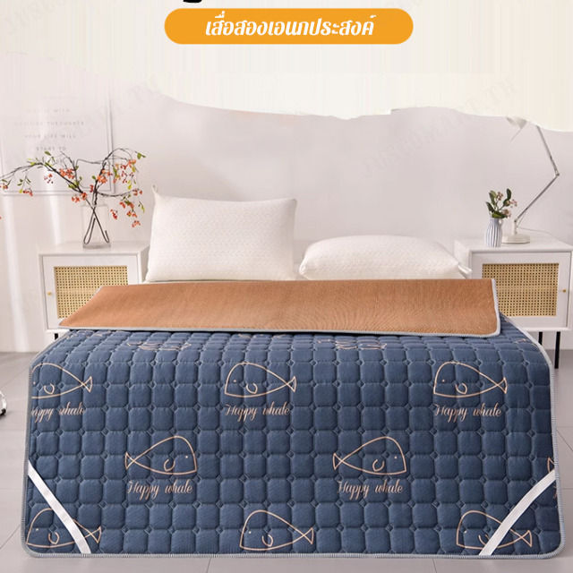 juscomart-ฟูกสองด้านสำหรับเตียงขนาด-ม-ใช้ได้ทั้งปีสำหรับเตียงในหอพักนักศึกษาหรือเตียงเด็กในโรงเรียนอนุบาล
