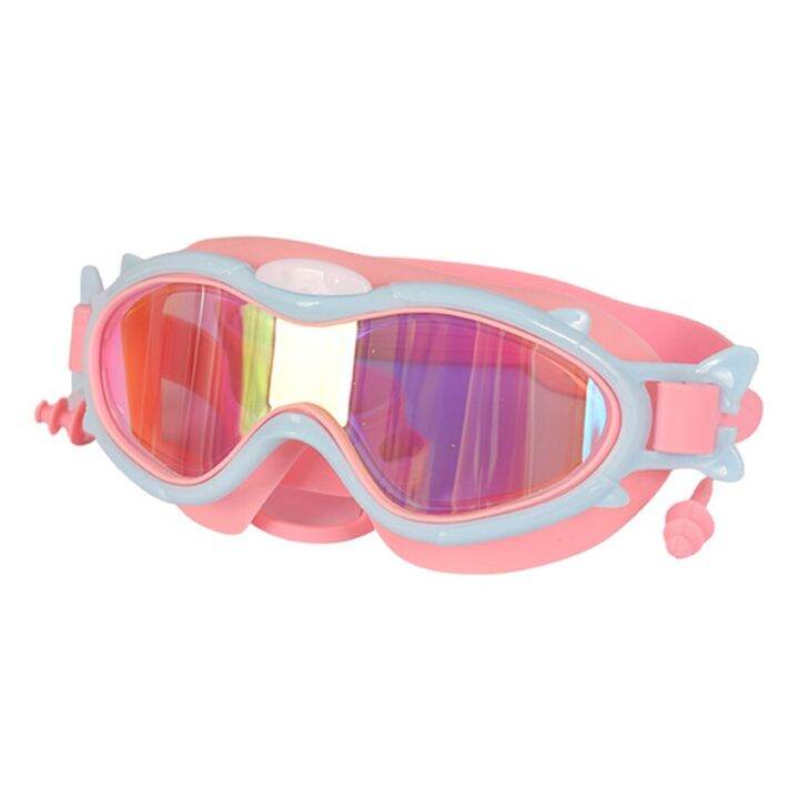 children-swim-eyewear-waterproof-silicone-with-earplugs-snorkeling-diving-goggles-antifogging-adjustable-for-professional-sports-accessories-accessori