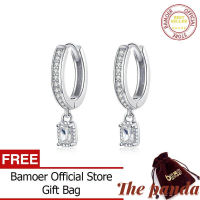 The Panda Hoop Earrings With Charm Solid Sterling Silver 925 High Quality CZ Wedding Jewelry Engagement Statement Brincos BSE157