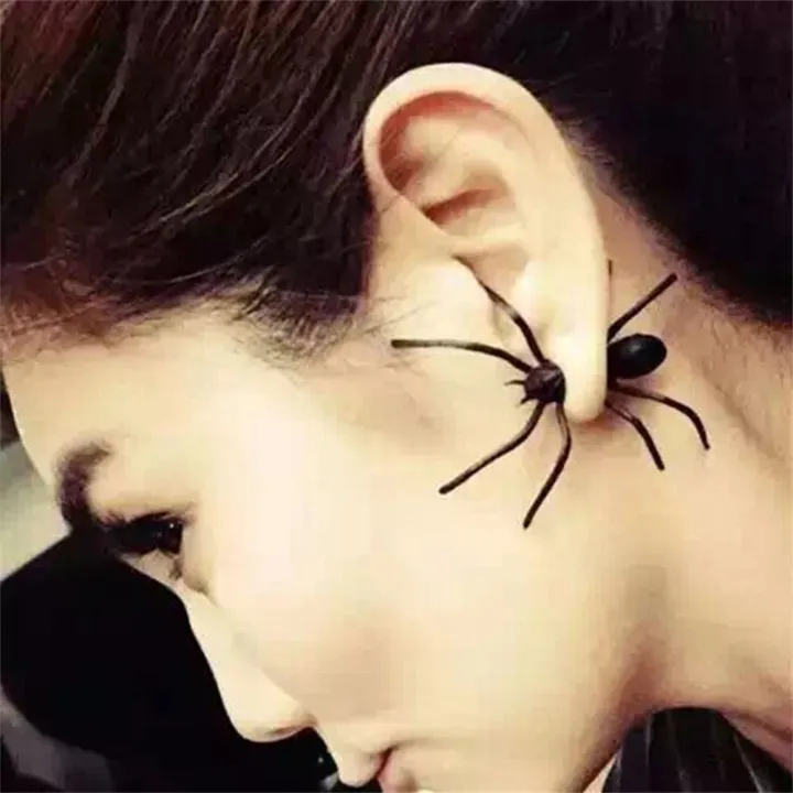 creepy-3d-spider-earrings-halloween-party-accessories-unique-halloween-spider-earrings-alternative-black-spider-earrings-quirky-stud-earrings