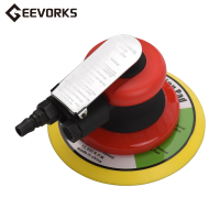 Geevorks เครื่องขัดกระดาษทรายระบบลม6นิ้ว,เครื่องขัดลงแว็กซ์สำหรับผนังรถไม้โลหะ13500รอบต่อนาทีสีแดง