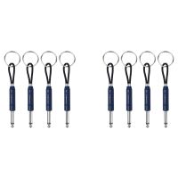 8Pcs Guitar Plug Keychain for Amp Key Holder,for Jack Holder,for Jack Key Holder,Navy Blue