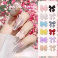 20ชิ้น/โบว์แต่งเล็บ โบว์ติดเล็บ โบว์ หมี หน้ายิ้ม DIY Nail Art 3D Bows Kawaii Butterfly Bow-knot Nail Art