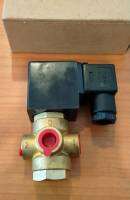 Solenoid valve 3/2way Brass screw 1/4" NC 24VDC โซลีนอยด์วาล์ว 3/2ทาง ทองเหลือง 1/4"