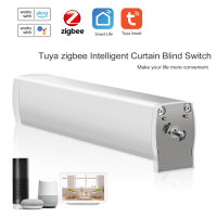 Tuya Inligent Zigbee Electric Curtain Motor Auto Motorized Curtain Status Track Timing APP Remote Control For Alexa