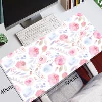 Nordic Style Large Mouse Pad Flower Office Keyboard Deskpad Blossom 900x400 Rug Carpet Computer Art Mousepad Office