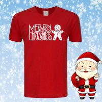 เสื้อยืดผ้าฝ้ายเสื้อยืดผ้าฝ้าย เสื้อยืดคริสต์มาส[CHRISTMAS NO.12 ] MERRY CHRISTMAS SHIRT/ CHRISTMAS T SHIRT / T-SHIRT / BAJU CHRISTMAS