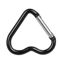 อลูมิเนียมอัลลอยด์ Carabiner รูปหัวใจ Heavy Duty Metal Camping แขวนหัวเข็มขัดสำหรับเดินป่าพวงกุญแจขวดน้ำ