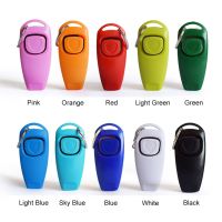 ▩㍿❈ Hot Sale!Combo Dog Clicker Whistle - TrainingPet Trainer Click Puppy With GuideWith Key Ring GRSA889