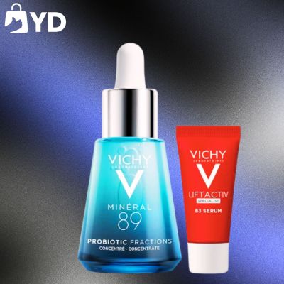 VICHY ชุดฟื้นผิวอ่อนล้า ดูโกล์วสไกลจุดด่างดำ (Mineral 89 Probiotic Fraction 30 ml + Liftactiv B3 Serum 10 ml Set)