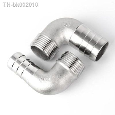 ﺴ 8mm 10mm 12mm 14mm 15mm 16mm 20mm 25mm 32mm Hose Barb x 1/4 3/8 1/2 3/4 1 BSP Male 304 Stainless Steel Elbow Pipe Fitting