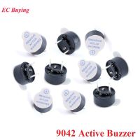 10ชิ้น9042 Active Buzzer แบบบูรณาการ DC 5V 9*4.2มม. 9X4.2mm แม่เหล็กไฟฟ้าลำโพงอิเล็กทรอนิกส์ DIY