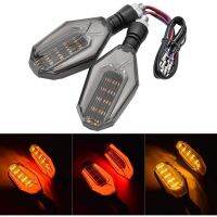 KATUR 2pcs Motorcycle Turn Lights Indicator and Yellow/Red Cruiser