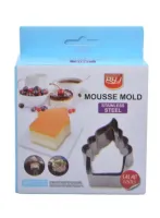 Moussee Mold Salad Mold 2 ชิ้น พิมพ์วุ้น พิมพ์เค้ก สแตนเลสเล็ก พิมพ์เค้กส้ม พิมพ์กดขนม พิมพ์เค้กวุ้น พิมพ์ขนมต่างๆ พิมพ์มูส มูสเค้ก