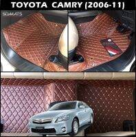 พรมปูพื้นรถยนต์ 6D TOYOTA CAMRY (2006-11) พรม6D QX สวยงาม เข้ารูป เต็มคัน 3ชิ้น